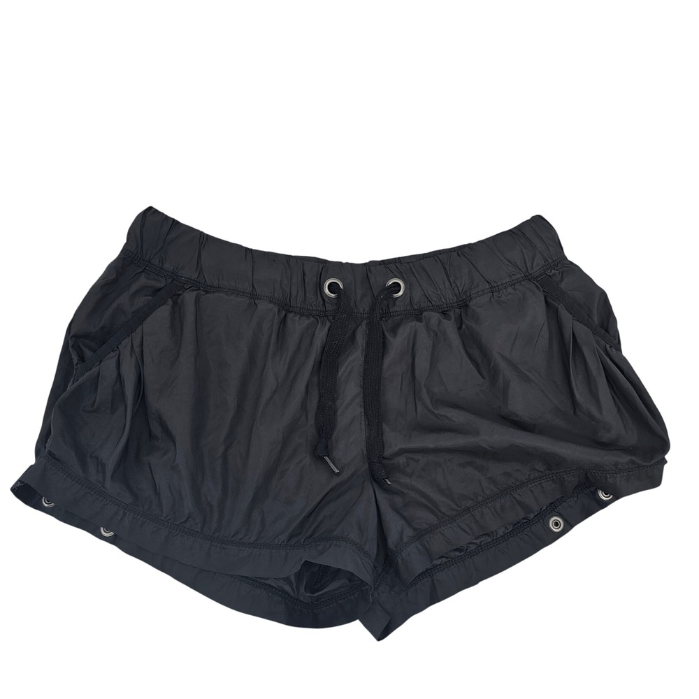 Adidas by Stella McCartney Black Running Shorts Snap Button Athleisure Womens M